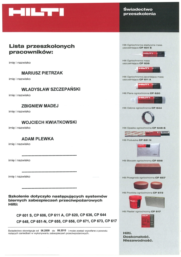 Szkolenie specjalistyczne