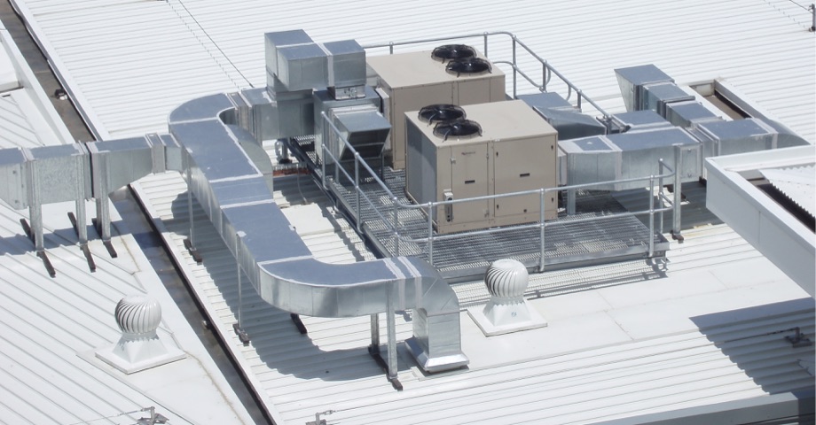 Instalacje HVAC na dachu